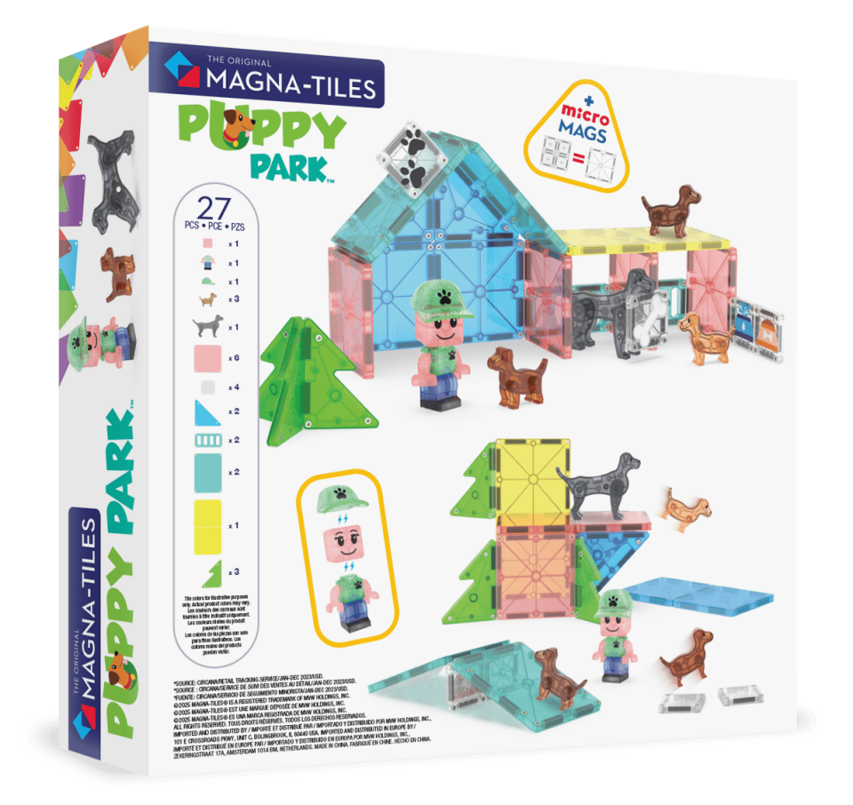 Magna-Tiles Puppy Park Manyetik Bloklar - 27 Parça