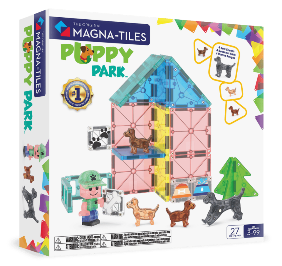 Magna-Tiles Puppy Park Manyetik Bloklar - 27 Parça