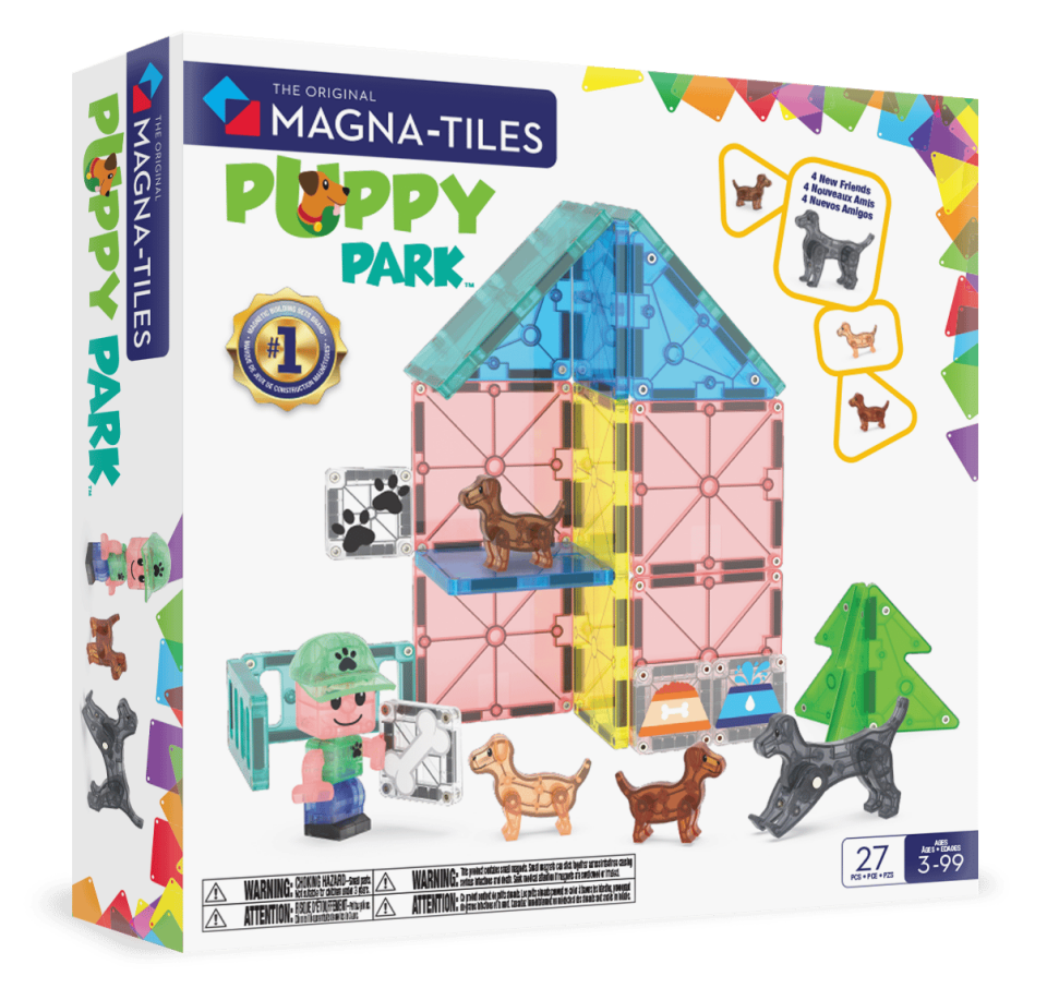 Magna-Tiles Puppy Park Manyetik Bloklar - 27 Parça