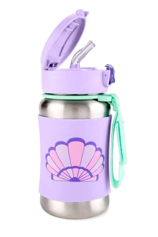 Skip Hop Zoo Paslanmaz Çelik Pipetli Suluk Deniz Kabuğu