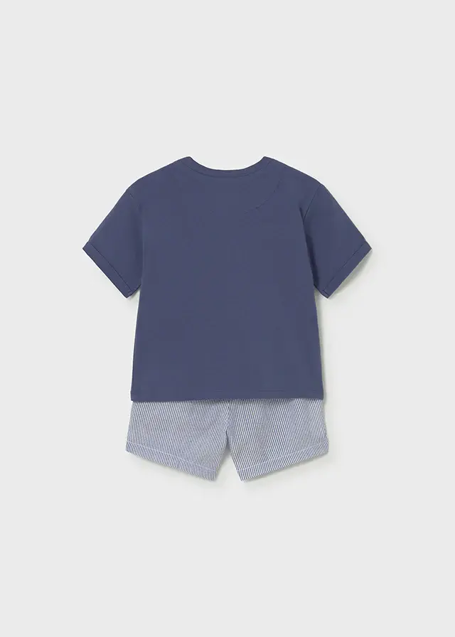 Mayoral 1228 Kısa Kol T-shirt Bermuda 2'li Set