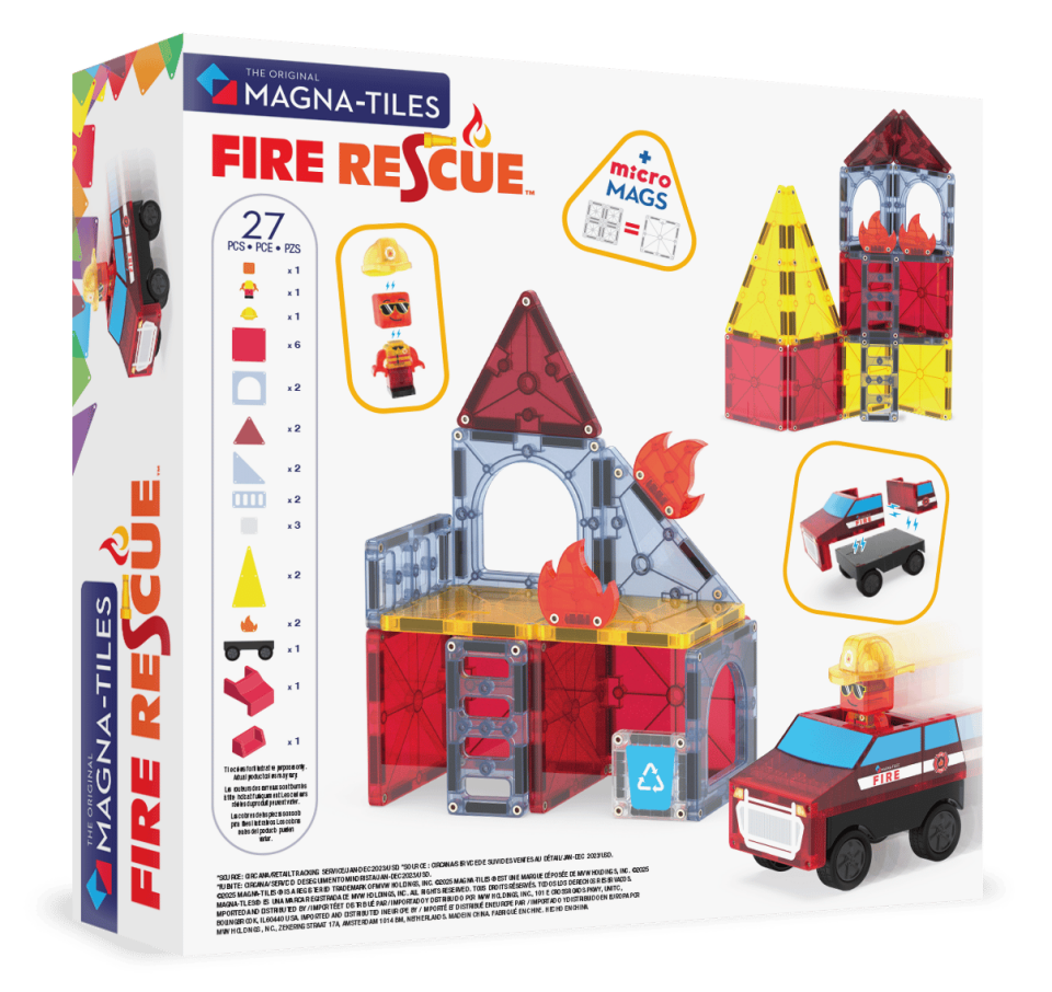 MAGNA-TILES® - Fire Rescue Manyetik Bloklar - 27 Parça