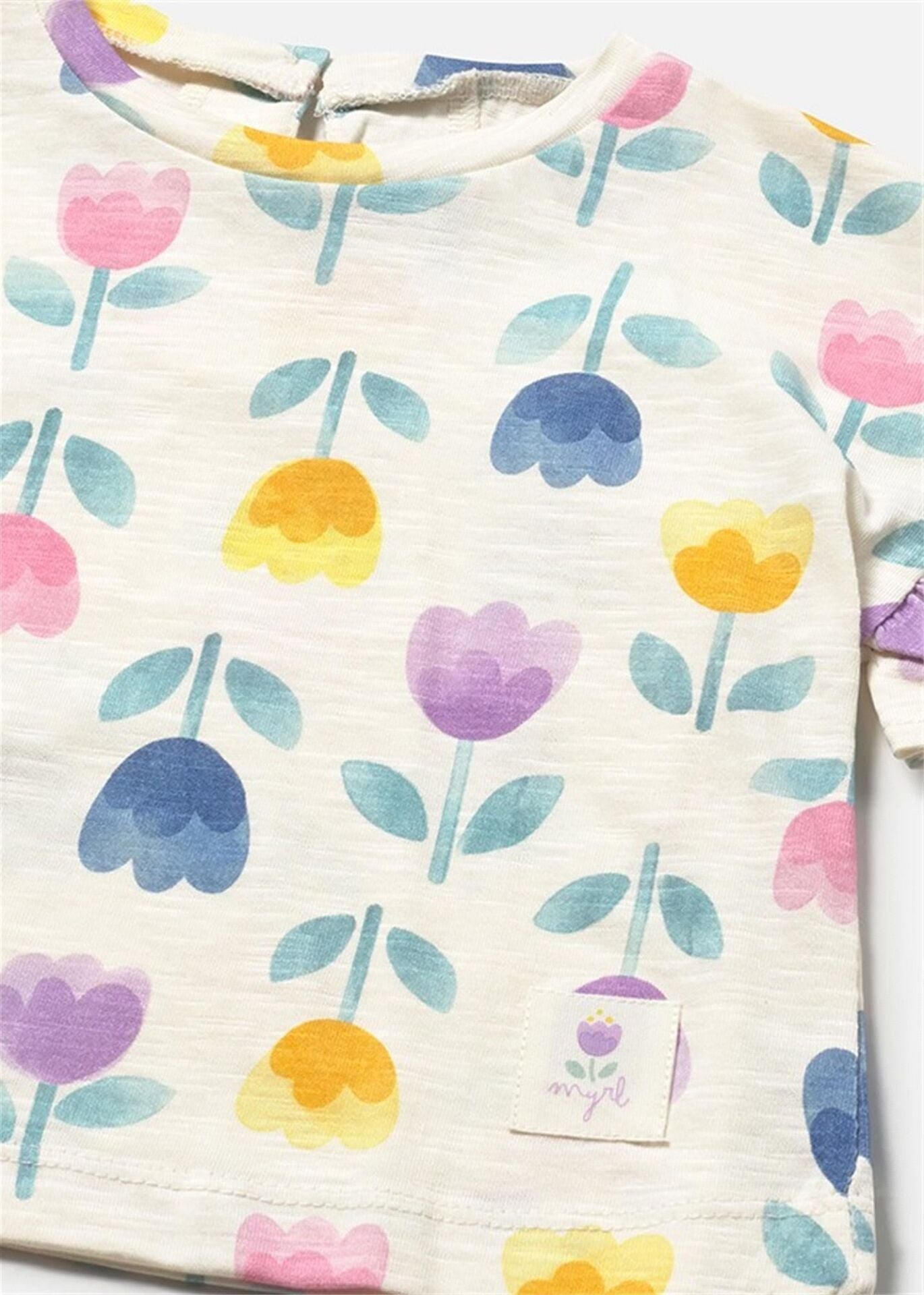 Mayoral 1082 Kısa Kol T-shirt 2'li Set Lilac