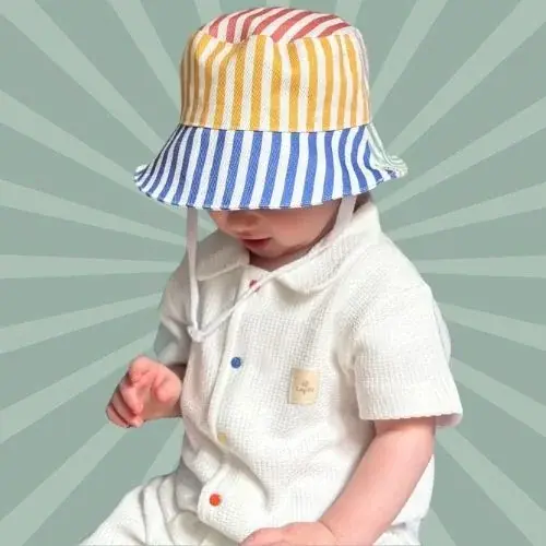 Asu Baby&Kids Color Stripe Bucket Şapka 3-6