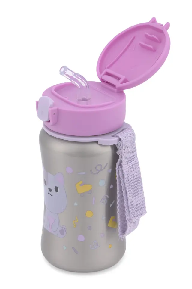 Skip Hop Besties Squad Pipetli Paslanmaz Çelik Suluk - Kedi