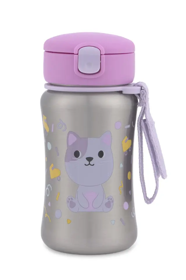 Skip Hop Besties Squad Pipetli Paslanmaz Çelik Suluk - Kedi