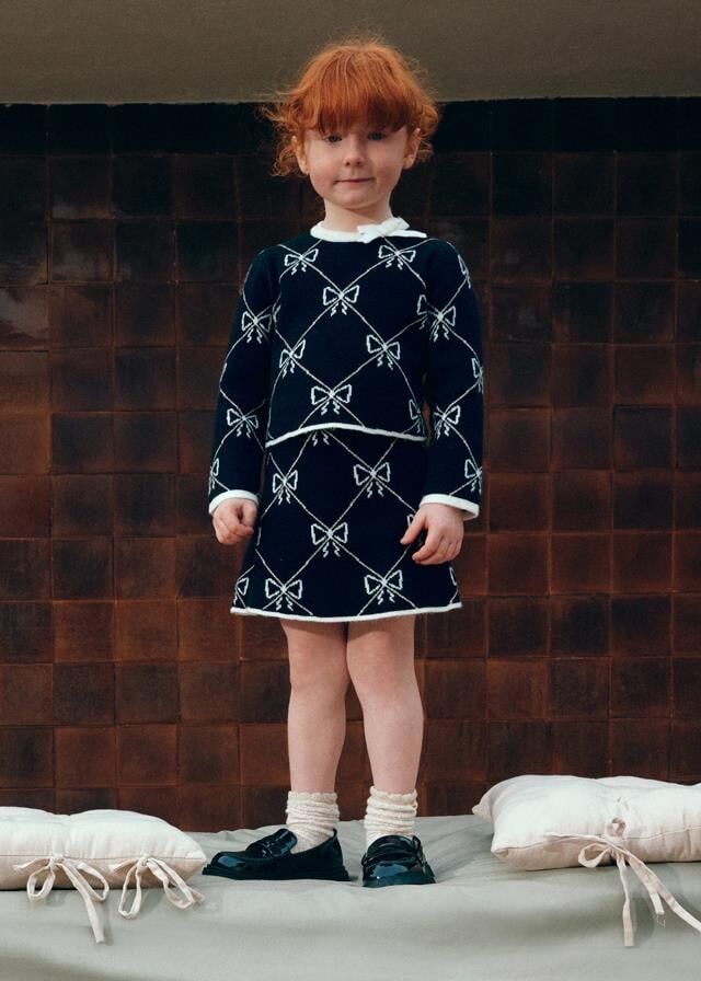 Abel & Lula Mini Kız Etek Set Siyah