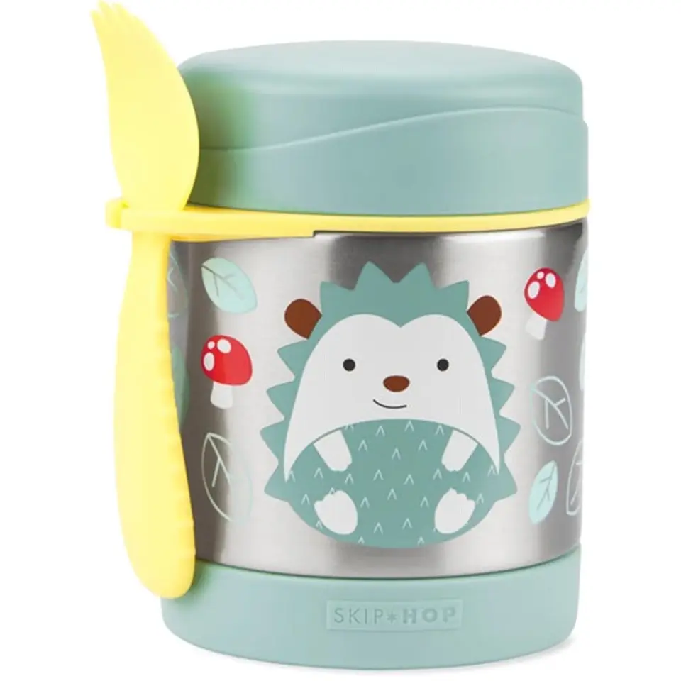 Skip Hop Paslanmaz Çelik Mama Saklama Termosu Kirpi