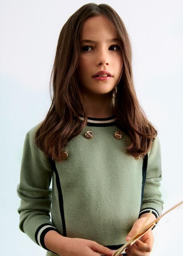 Abel & Lula Mini Kız Etek-Triko Takım Yeşil