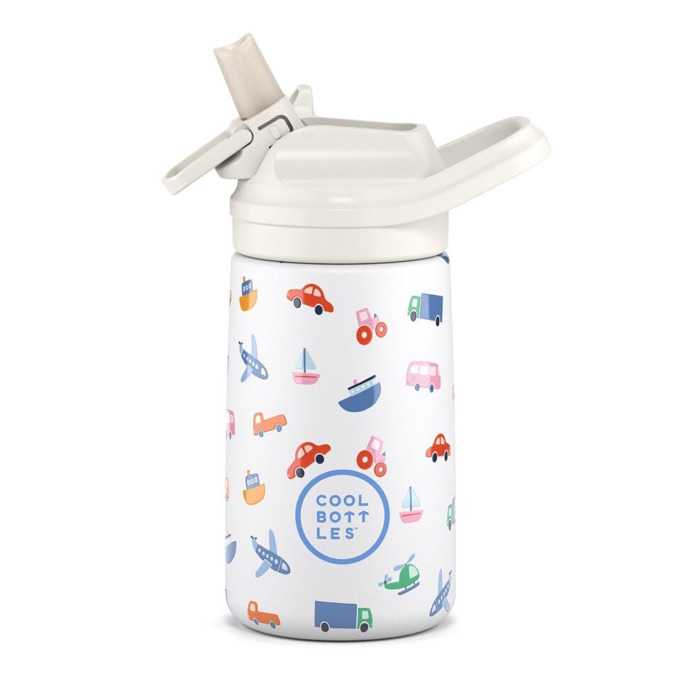 Cool Bottles the kiddie bottle - little wheels 350ml