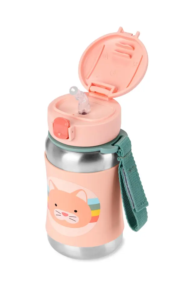 Skip Hop Zoo Paslanmaz Çelik Suluk Kedi