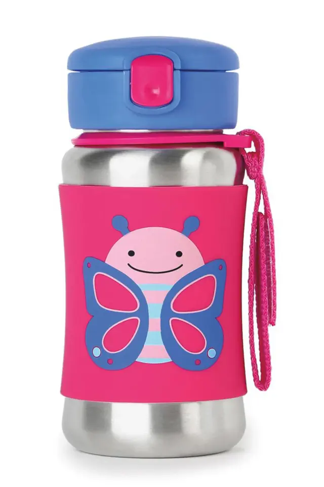 Skip Hop Zoo Pipetli Paslanmaz Çelik Suluk Kelebek