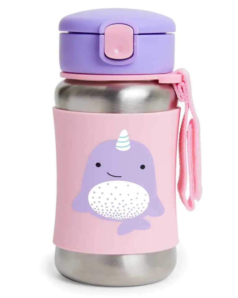 Skip Hop Zoo Pipetli Paslanmaz Çelik Suluk Narwhal