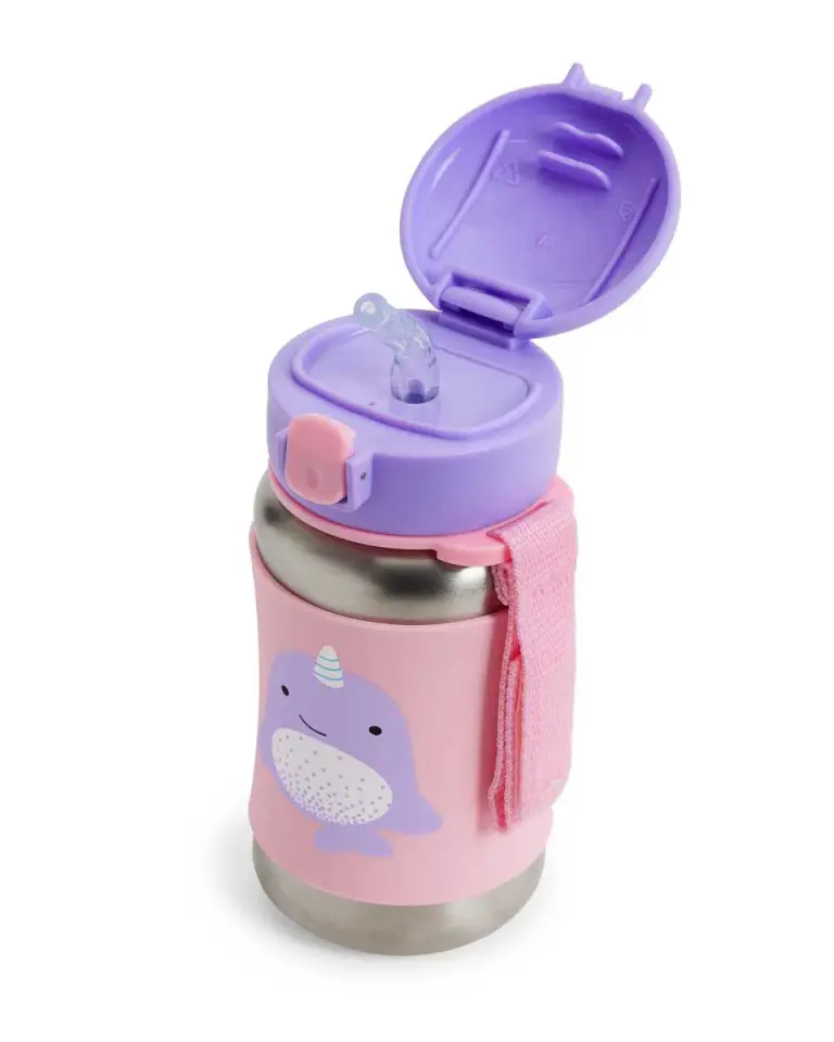 Skip Hop Zoo Pipetli Paslanmaz Çelik Suluk Narwhal