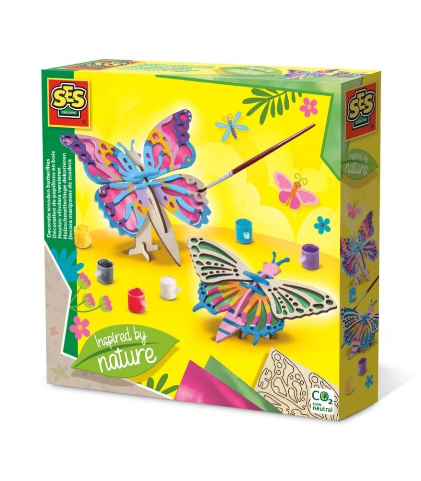 SES Creative Ahşap Kelebekler