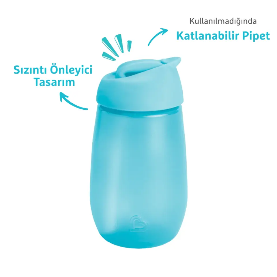 Munchkin S.C Pipetli Alıştırma Bardak 296ml 12 Ay+ Mavi