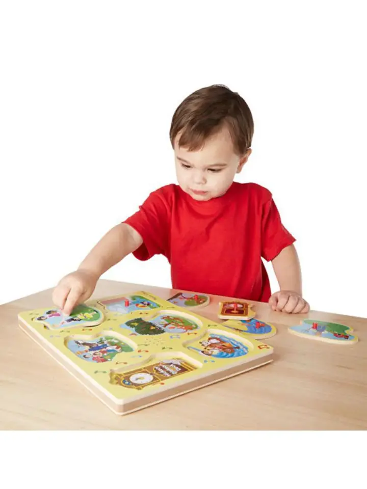 Melissa & Doug Ahşap Sesli Puzzle - Çocuk Şarkıları