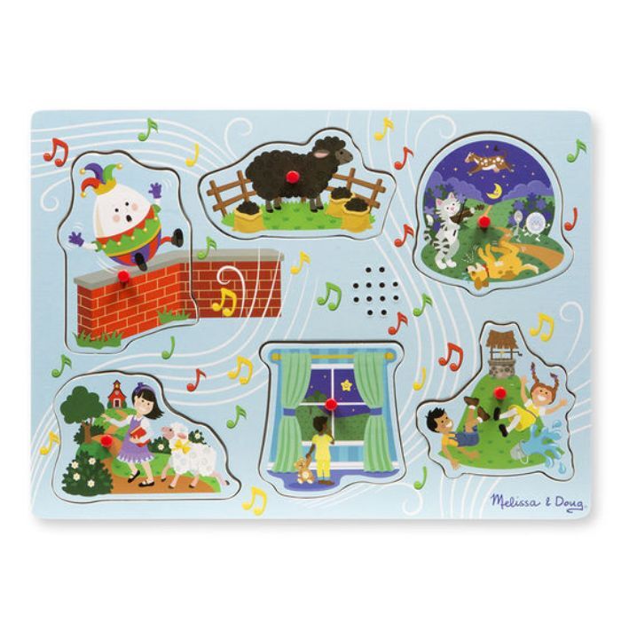 Melissa & Doug Ahşap Sesli Puzzle - Çocuk Şarkıları 2
