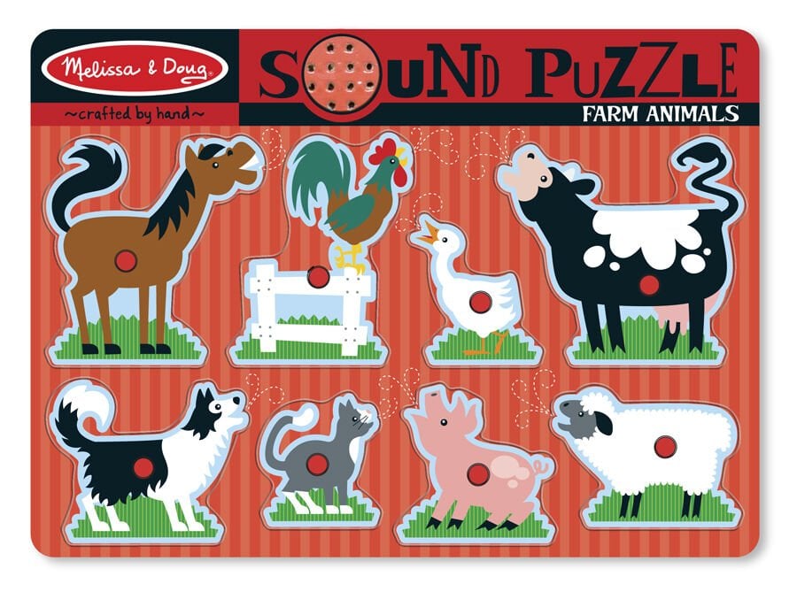 Melissa & Doug Ahşap Sesli Puzzle - Çiftlik