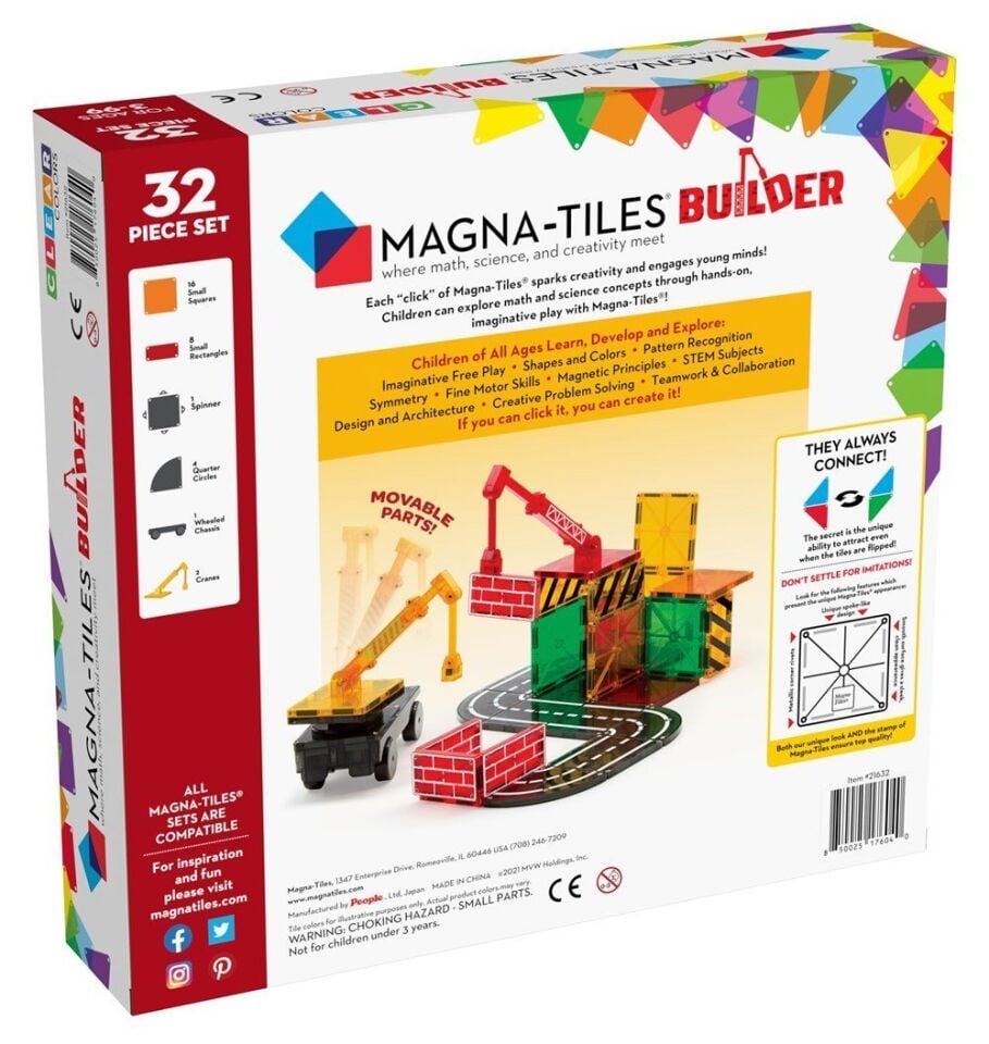Magna Tiles İnşaat 32 Parça