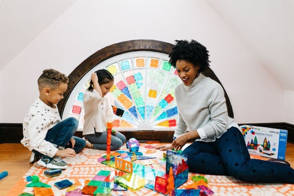 MAGNA-TILES® - Clear Color Manyetik Bloklar - 100 Parça