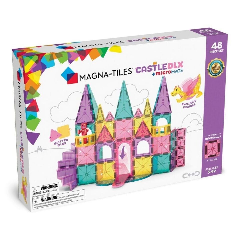 Magna Tiles Castle DLX + Micromags