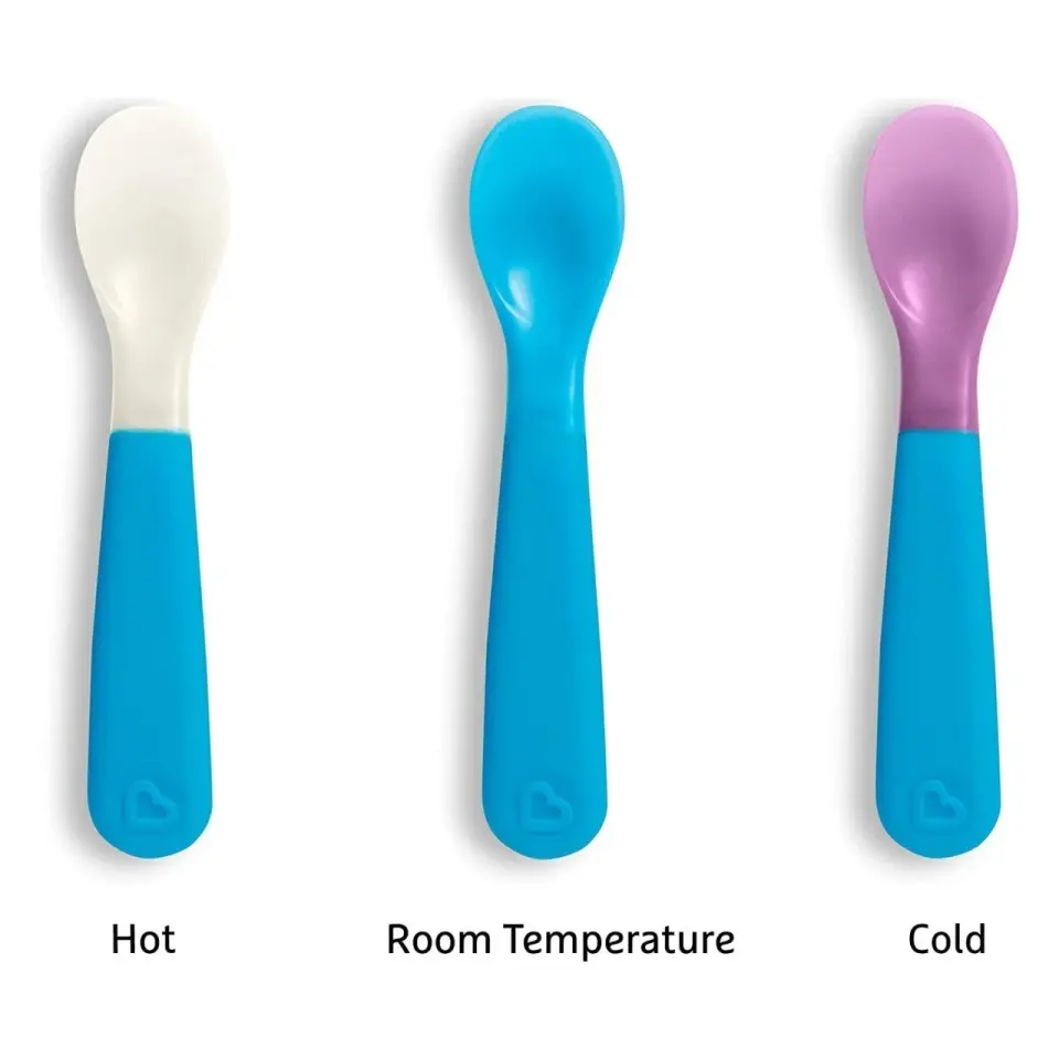 Munchkin Renk Değiştiren Çocuk Beslenme Çatal ve Kaşık Seti 12 Ay+