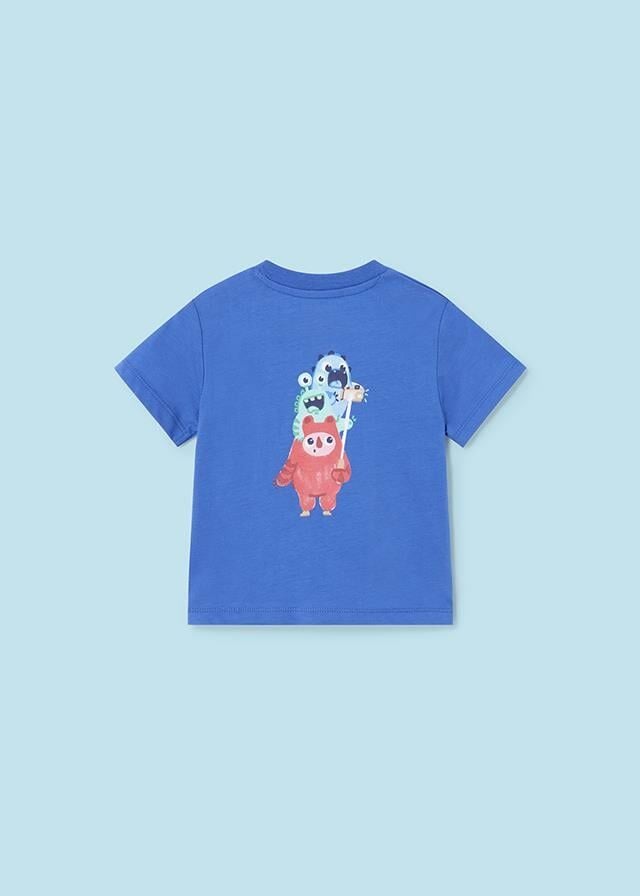 Mayoral 1656 Yazlık Erkek Bebek T-shirt Şort 3'lü Set Kırmızı