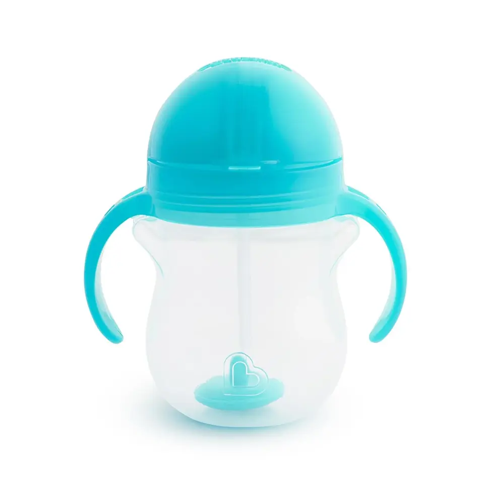 Munchkin Tıklama Kilitli Uçlu Pipetli Alıştırma Bardak 6 Ay+ 207ml Mavi