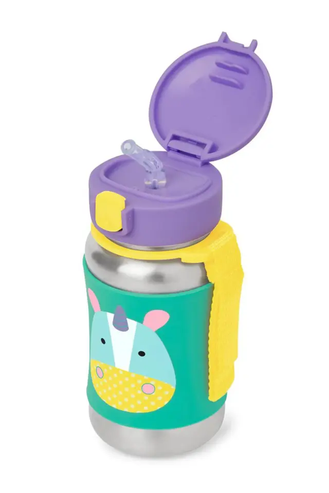 Skip Hop Zoo Paslanmaz Çelik Pipetli Suluk Unicorn