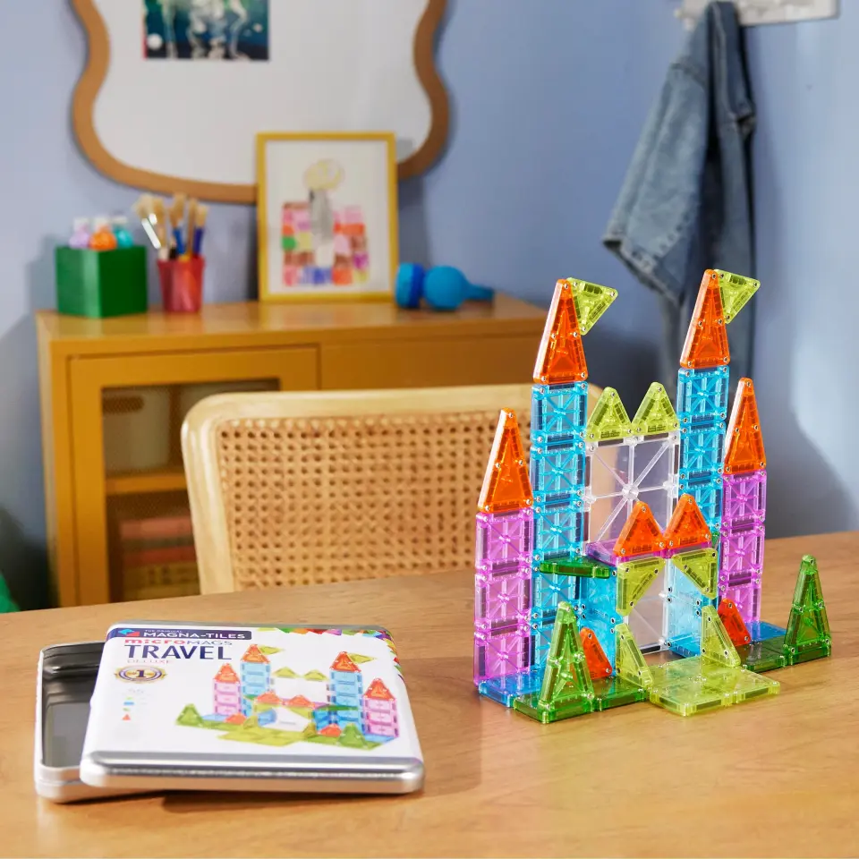 MAGNA-TILES® - Travel Set - Seyahat Seti Manyetik Bloklar - 55 Parça