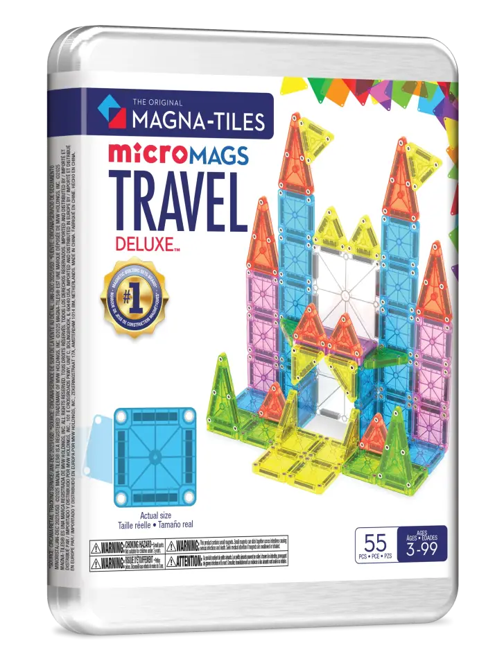 MAGNA-TILES® - Travel Set - Seyahat Seti Manyetik Bloklar - 55 Parça